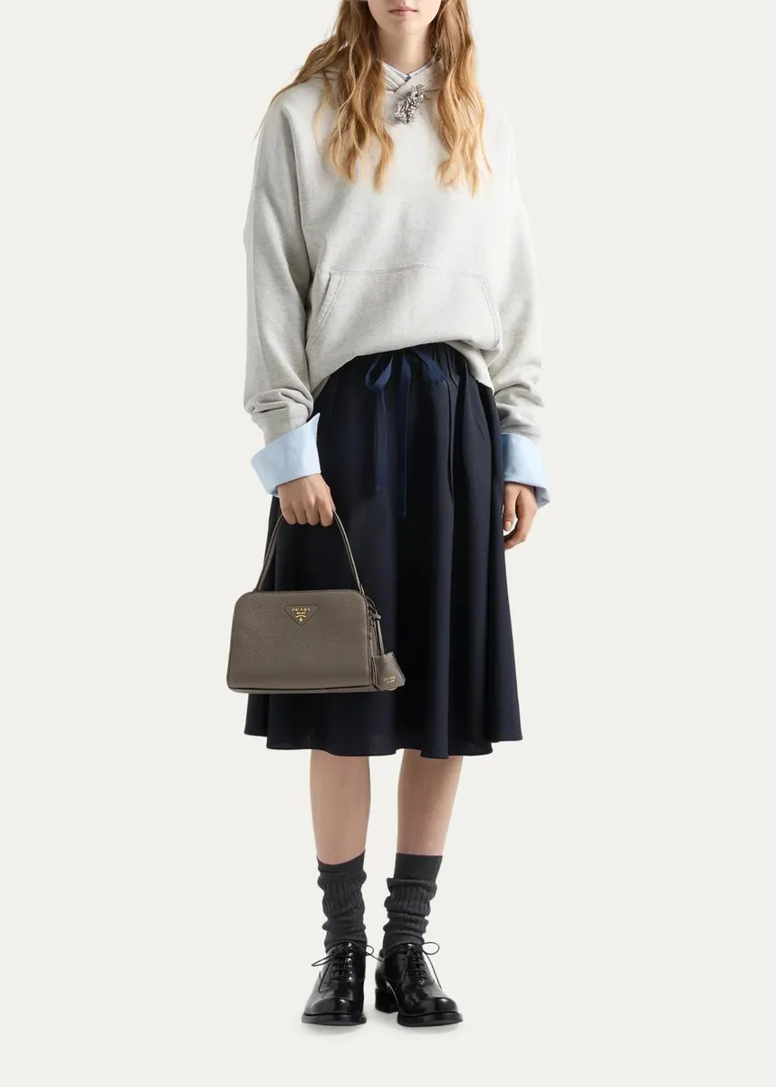Prada Mini Leather Top-Handle Bag | Thumbnail 5 Prada Mini Leather Top-Handle Bag | Thumbnail 5