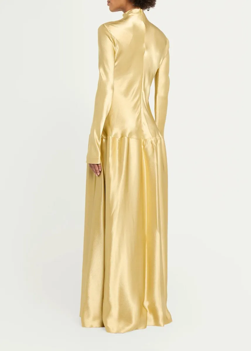 FFORME Mila Satin Drop-Waist Dress | Thumbnail 7 FFORME Mila Satin Drop-Waist Dress | Thumbnail 7