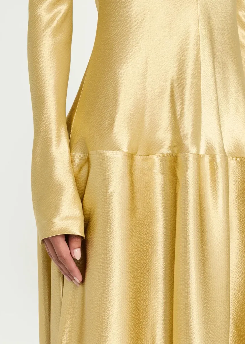 FFORME Mila Satin Drop-Waist Dress | Thumbnail 9 FFORME Mila Satin Drop-Waist Dress | Thumbnail 9