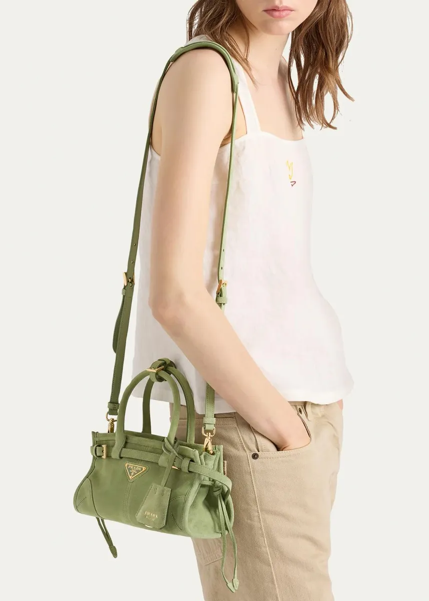 Prada Bonnie Suede Shoulder Bag | Thumbnail 2