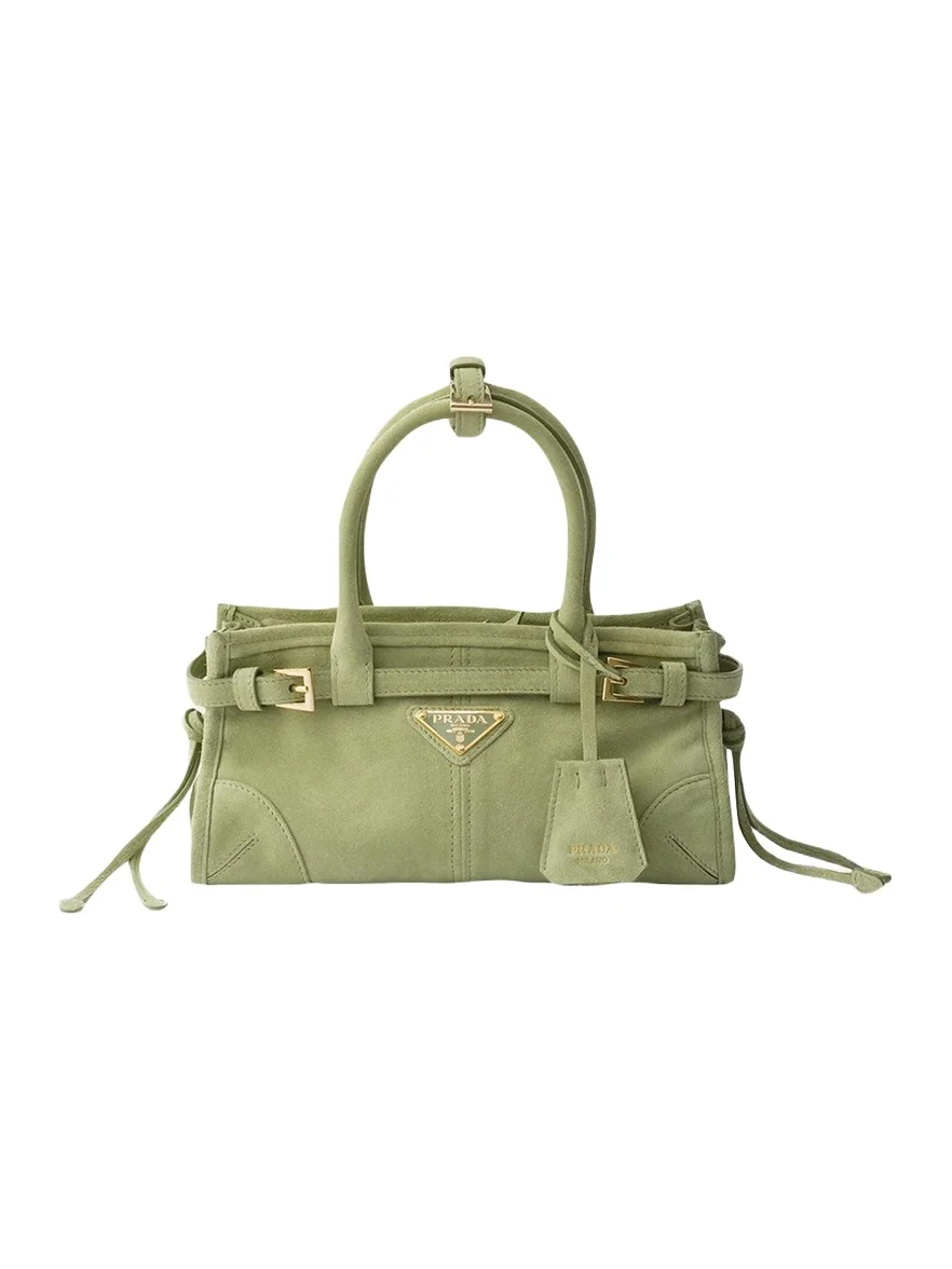 Prada Bonnie Suede Shoulder Bag