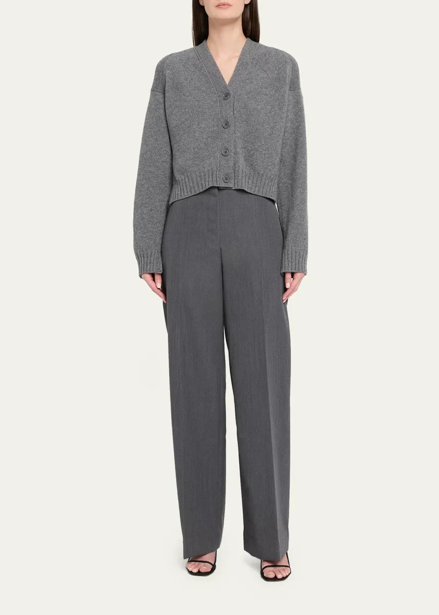 FFORME Enika Cropped Wool-Cashmere Cardigan | Thumbnail 2