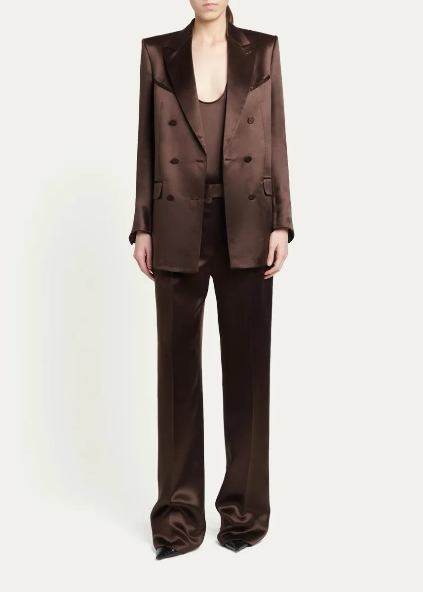Tom Ford Silk Satin Wide-Leg Pants | Thumbnail 2