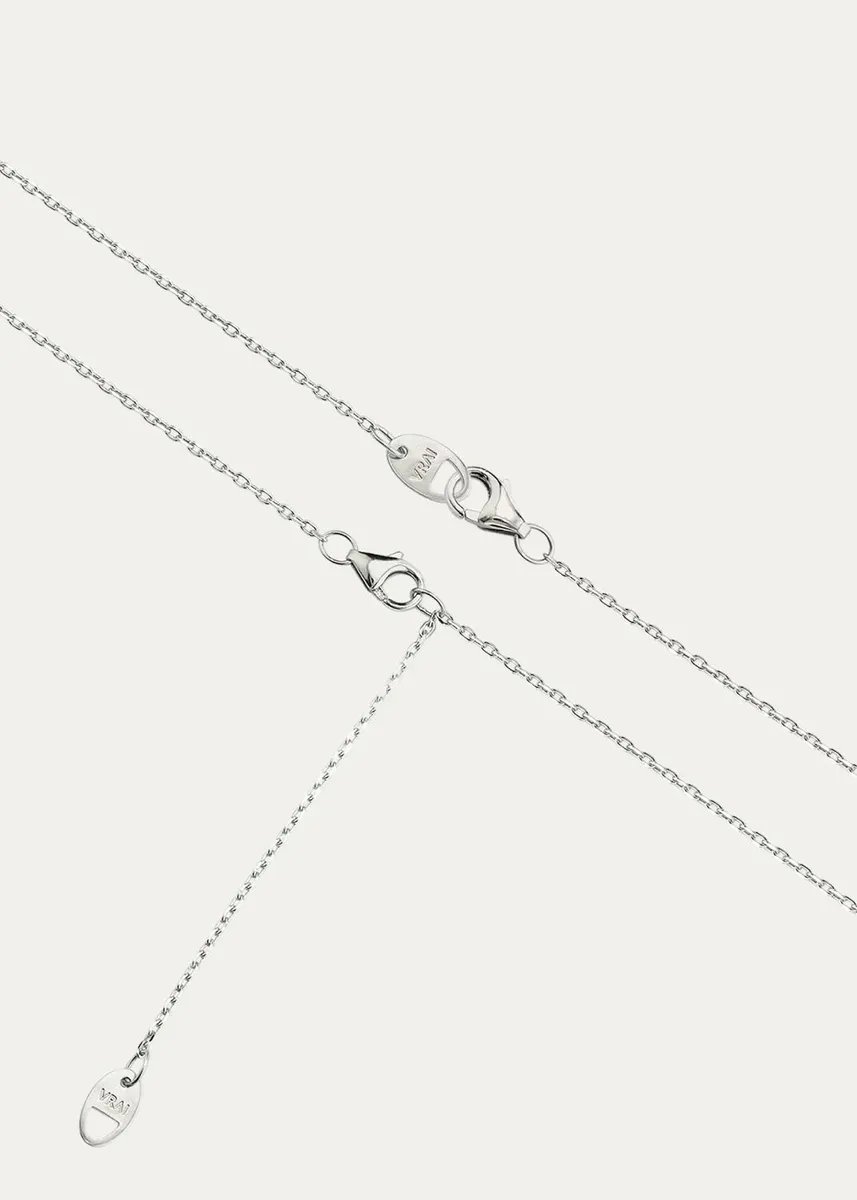 VRAI 14K White Gold Lab-Grown Diamond Linked Tennis Necklace | Thumbnail 3 VRAI 14K White Gold Lab-Grown Diamond Linked Tennis Necklace | Thumbnail 3