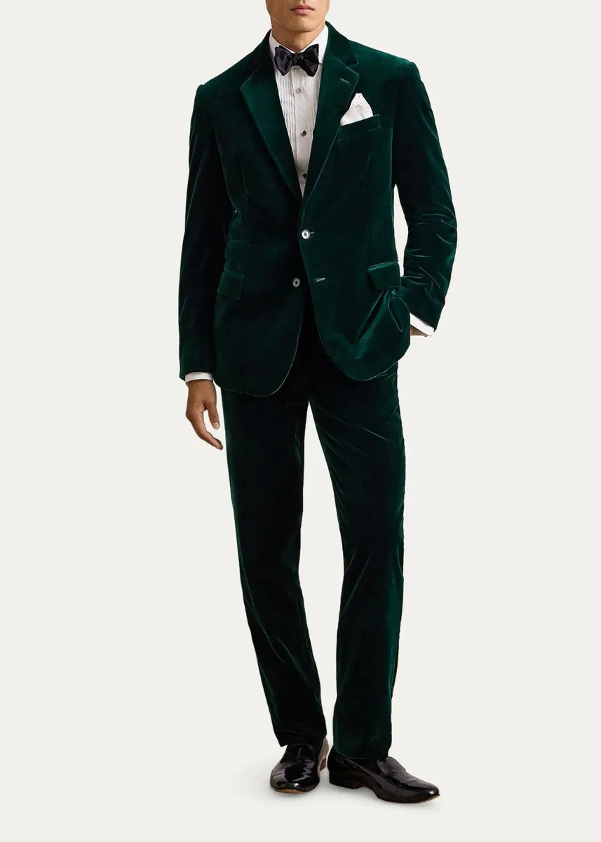 Ralph Lauren Purple Label Men's Kent Hand-Tailored Velvet Jacket | Thumbnail 2 Ralph Lauren Purple Label Men's Kent Hand-Tailored Velvet Jacket | Thumbnail 2
