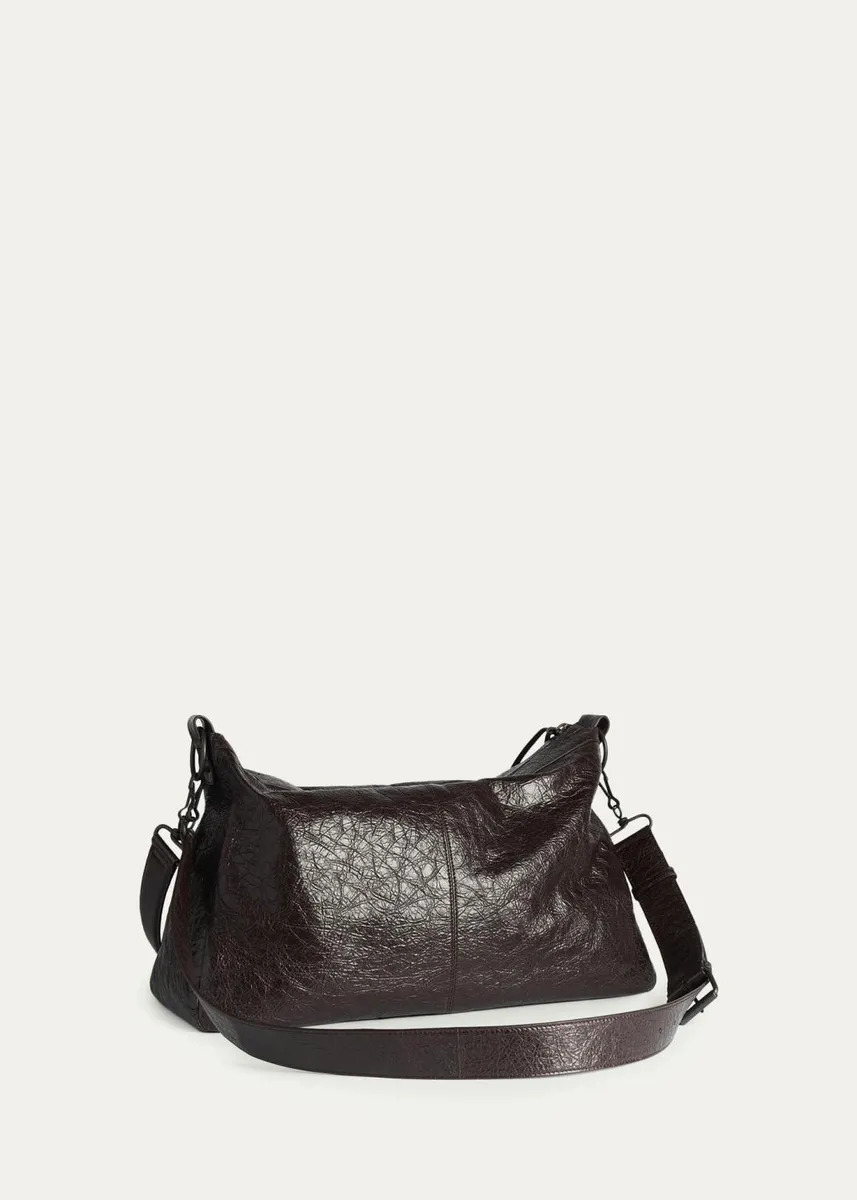 Balenciaga Men's Le City Moto Medium Leather Crossbody/Shoulder Bag | Thumbnail 2 Balenciaga Men's Le City Moto Medium Leather Crossbody/Shoulder Bag | Thumbnail 2