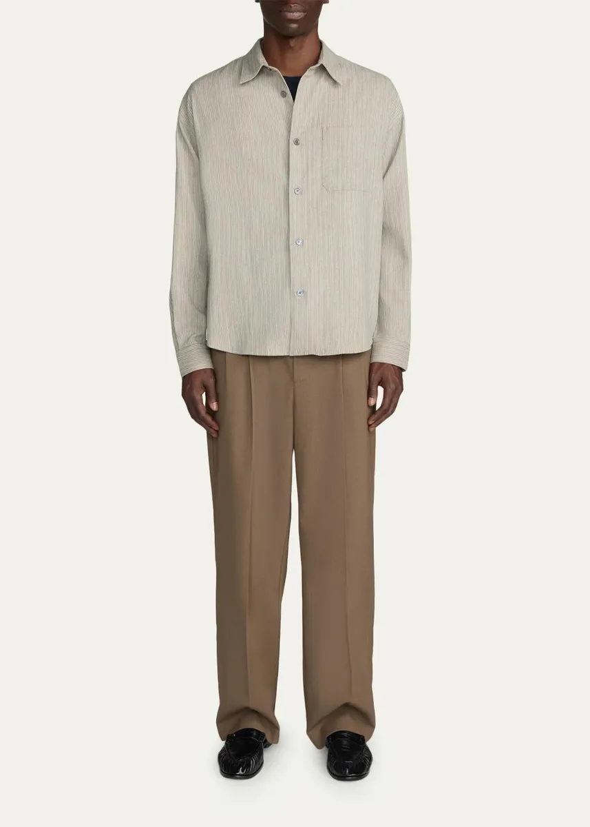 Frame Men's Straight Leg Double-Pleated Pants | Thumbnail 2