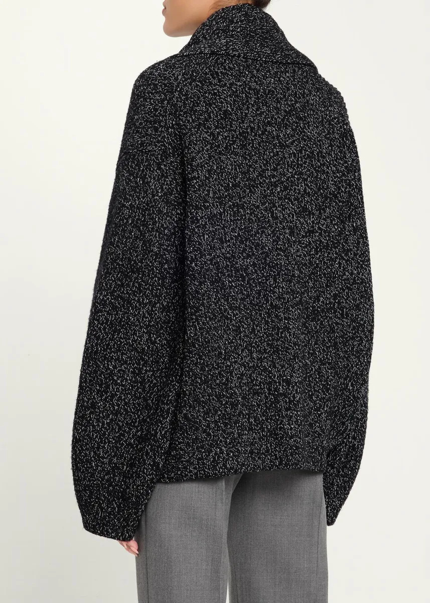 TOTEME Oversized Shawl-Lapel Cardigan | Thumbnail 3