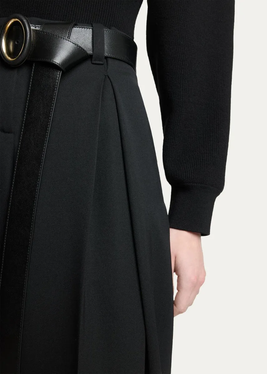 Givenchy Silk Pants with Inverted Pleats | Thumbnail 5 Givenchy Silk Pants with Inverted Pleats | Thumbnail 5