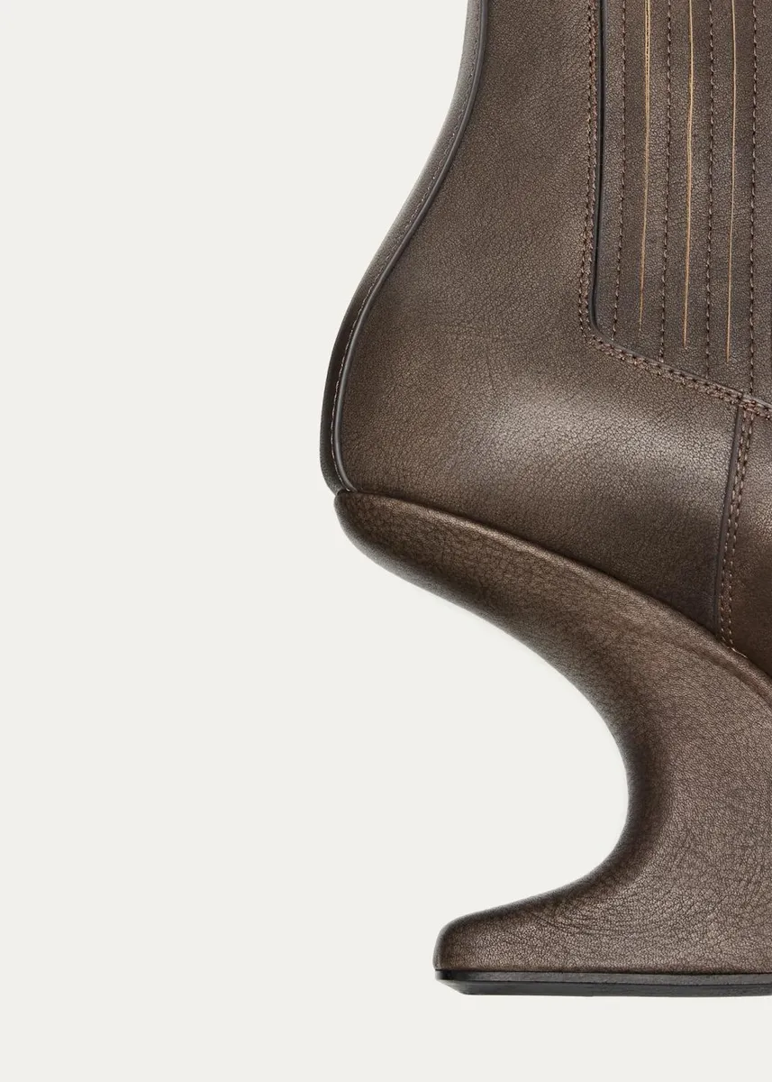 Rick Owens 80mm Cantilever Leather Ankle Boots | Thumbnail 5 Rick Owens 80mm Cantilever Leather Ankle Boots | Thumbnail 5