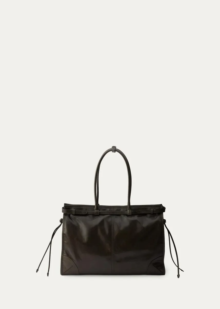 Prada Bonnie Glossy Leather Tote Bag | Thumbnail 3 Prada Bonnie Glossy Leather Tote Bag | Thumbnail 3