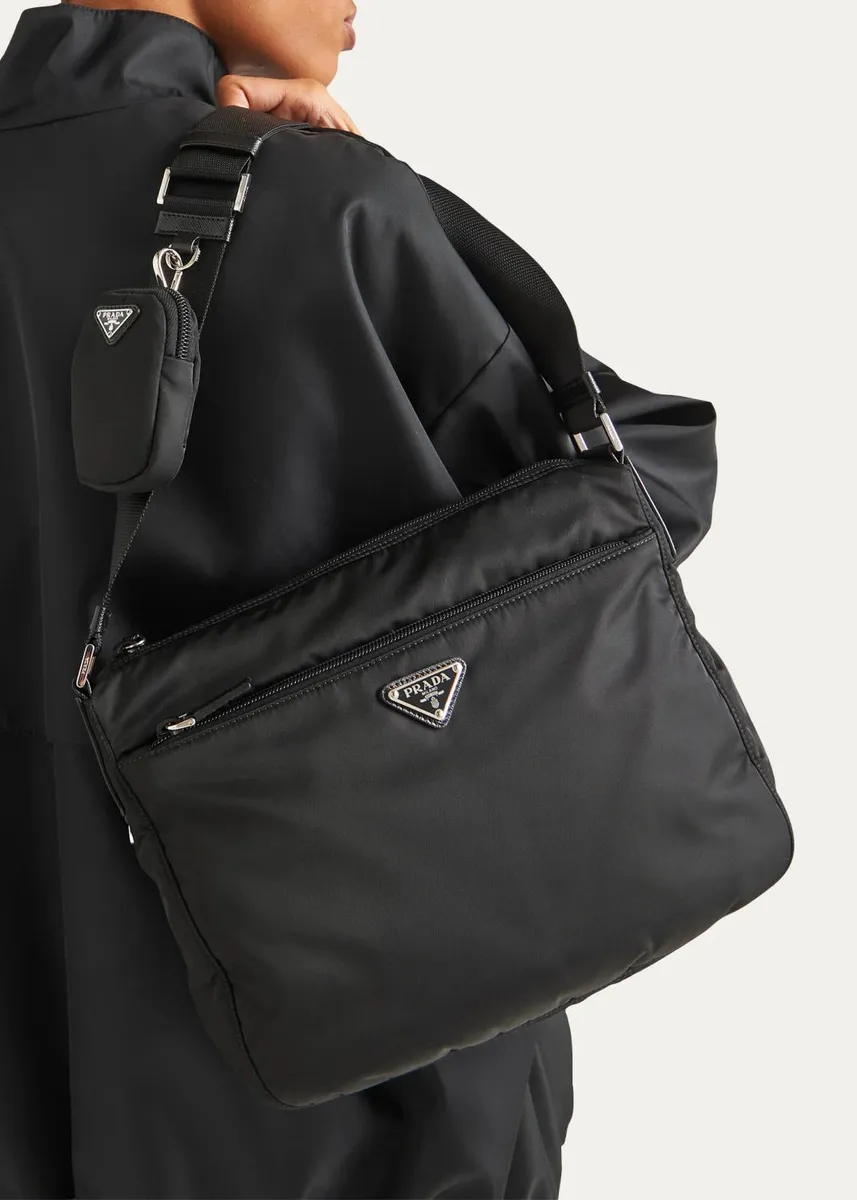 Prada Vela Re-Nylon Messenger Bag | Thumbnail 2