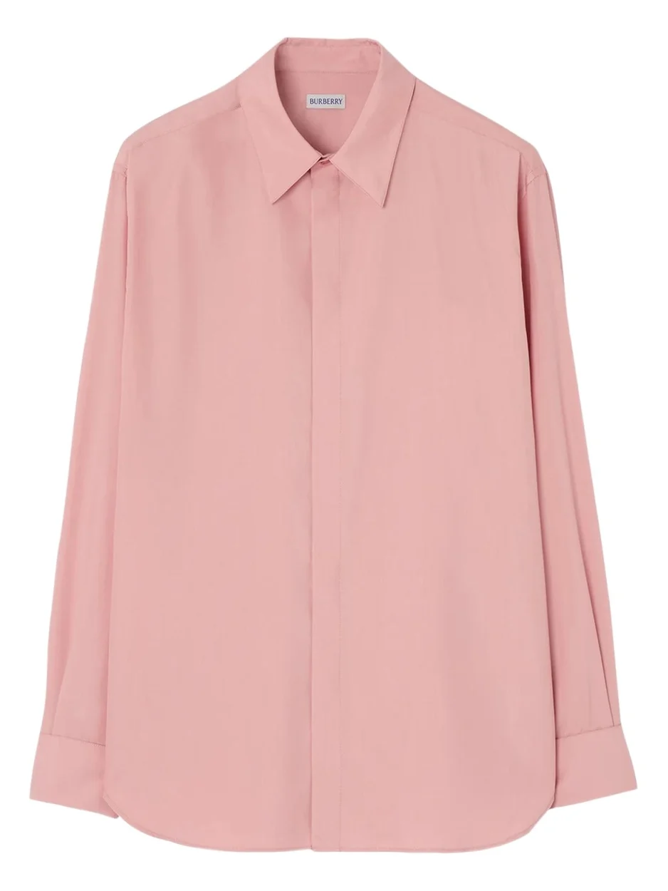 Burberry Men's Relaxed Fit Silk Shirt