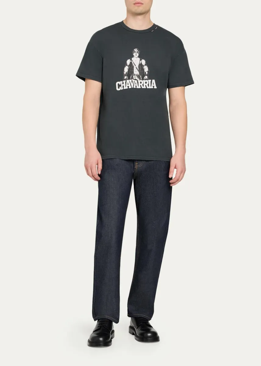 Willy Chavarria Men's Graphic Cotton T-Shirt | Thumbnail 2 Willy Chavarria Men's Graphic Cotton T-Shirt | Thumbnail 2