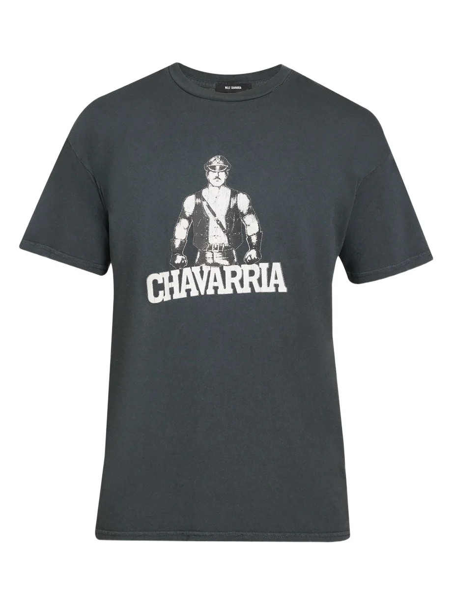 Willy Chavarria Men's Graphic Cotton T-Shirt