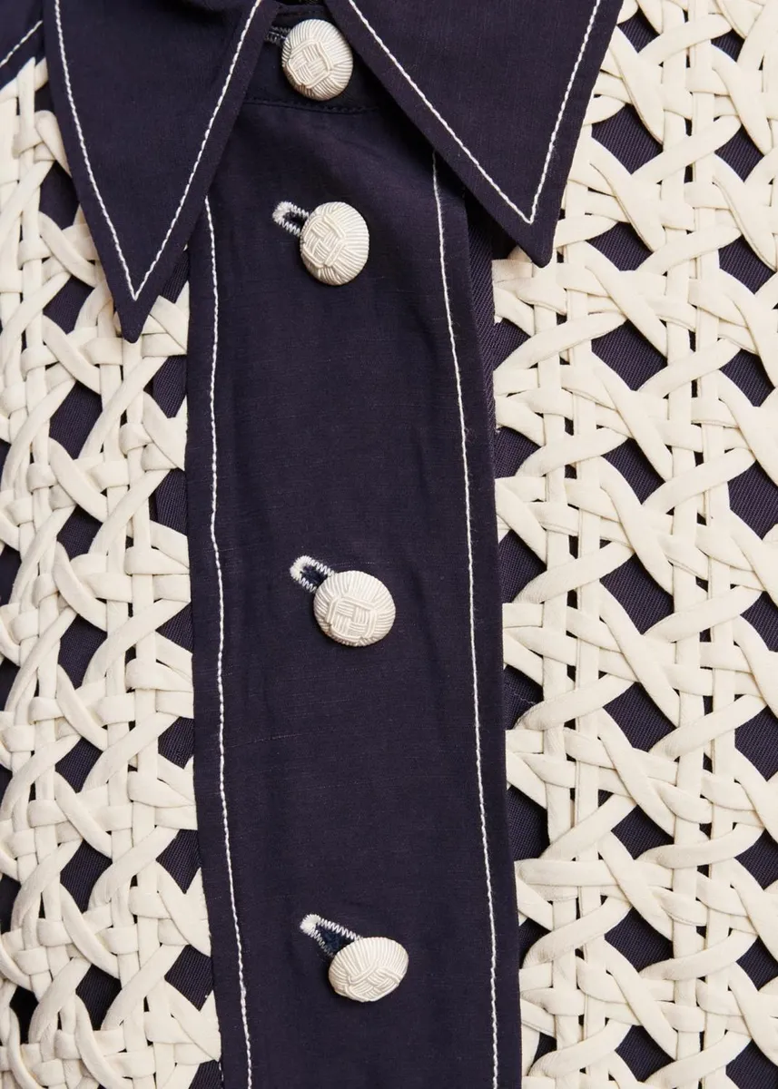 ALÉMAIS Weave Button-Front Shirt | Thumbnail 2 ALÉMAIS Weave Button-Front Shirt | Thumbnail 2