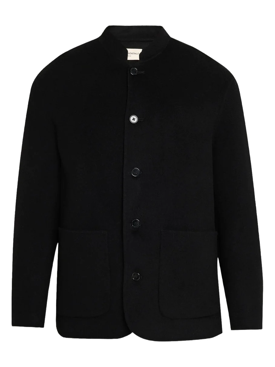 OFFICINE GÉNÉRALE Men's Simao Double Split Wool Overshirt