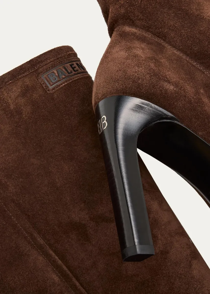 Balenciaga 100mm Fargo Suede Knee-High Boots | Thumbnail 5 Balenciaga 100mm Fargo Suede Knee-High Boots | Thumbnail 5