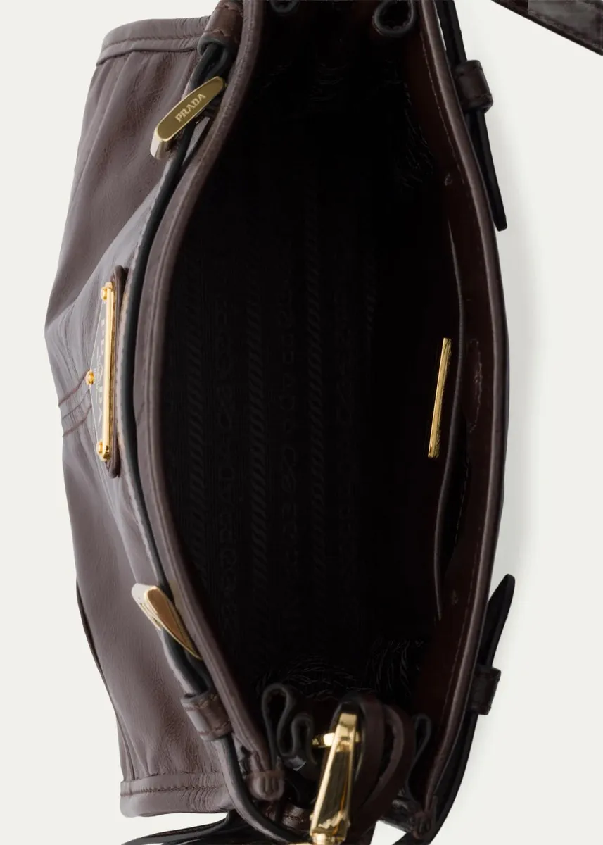 Prada Bonnie Mini Leather Crossbody Bag | Thumbnail 2