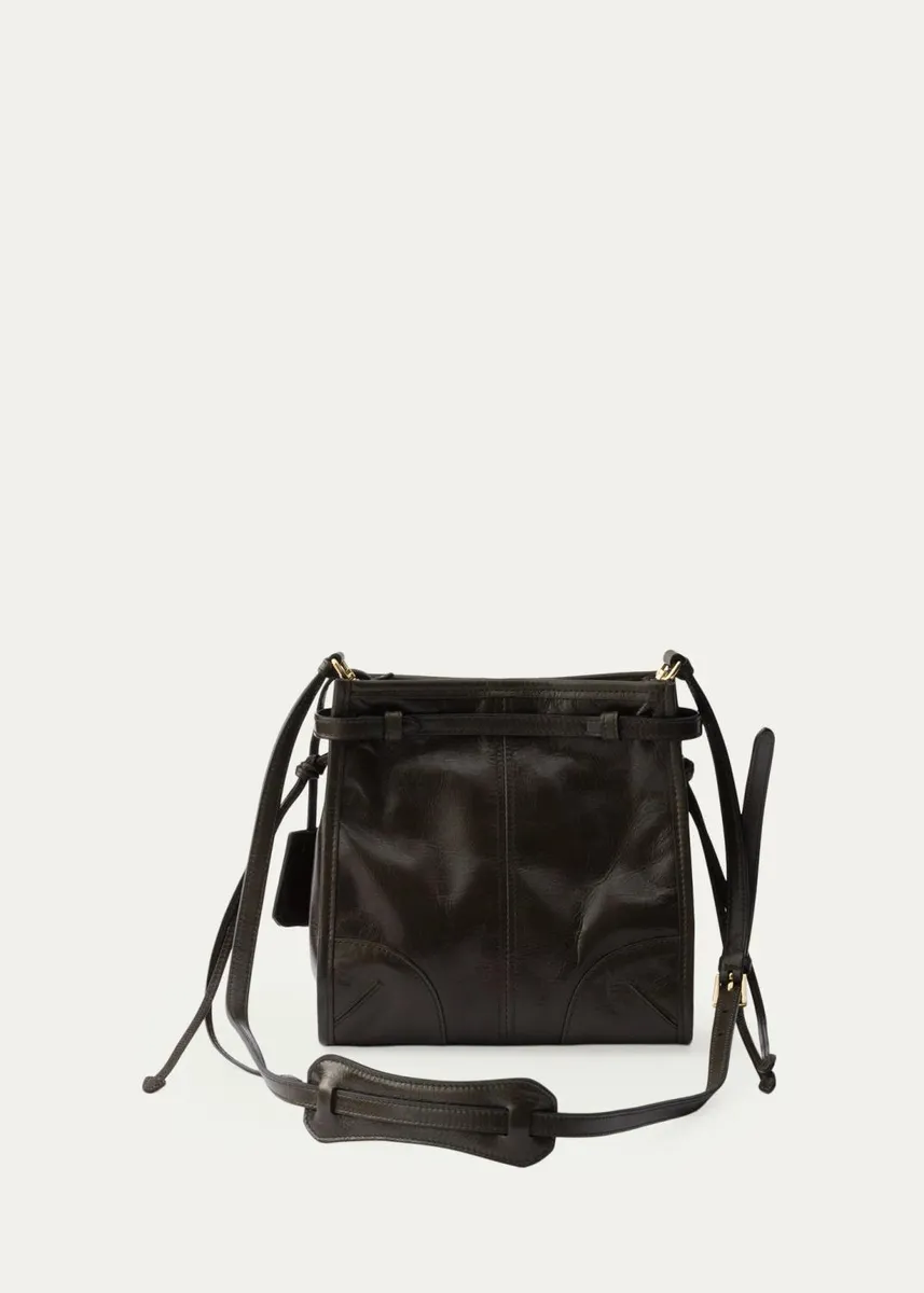 Prada Bonnie Mini Leather Crossbody Bag | Thumbnail 4