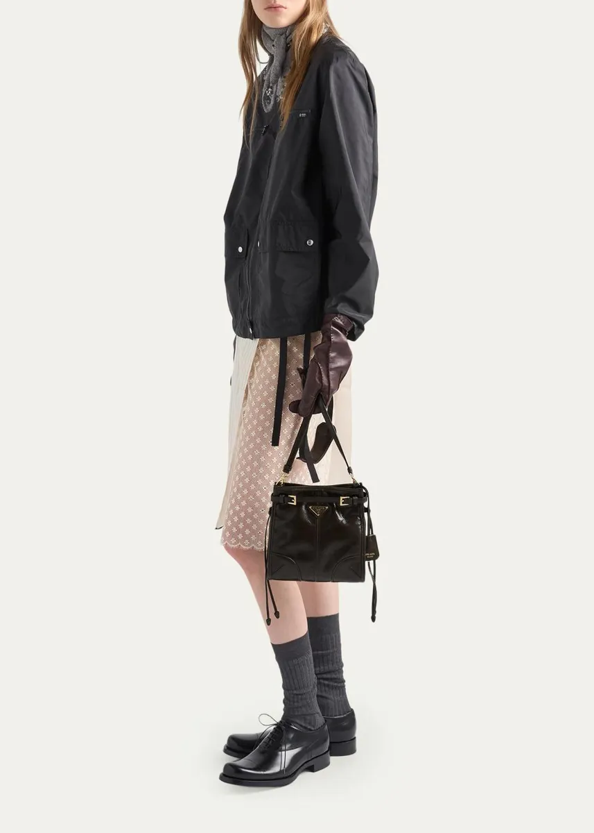 Prada Bonnie Mini Leather Crossbody Bag | Thumbnail 6