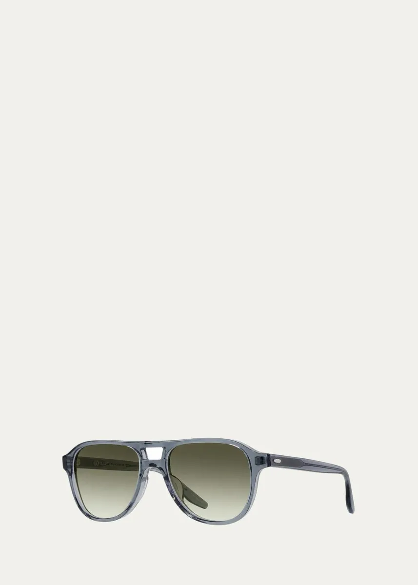 BARTON PERREIRA Men's Mirando Acetate Aviator Sunglasses | Thumbnail 3