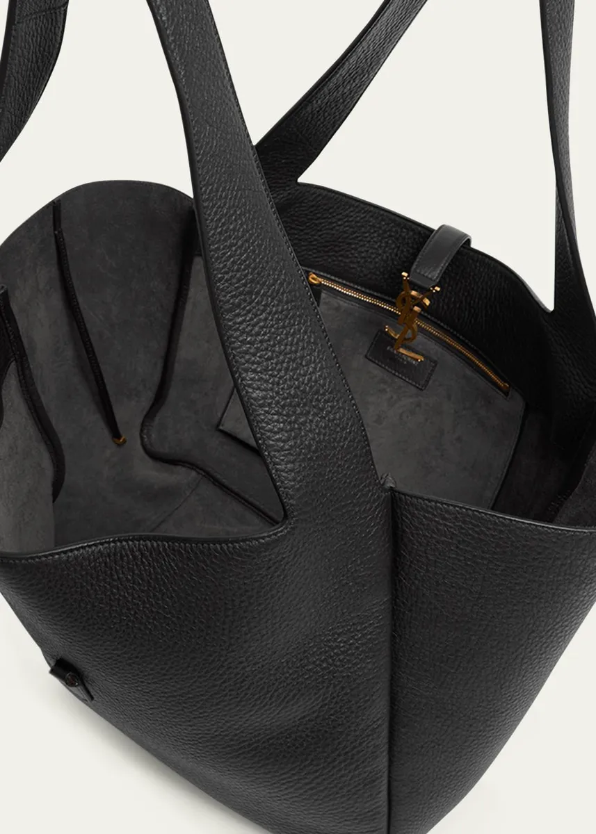 Saint Laurent Le 5 À 7 Bea YSL Tote Bag in Deer Leather | Thumbnail 4