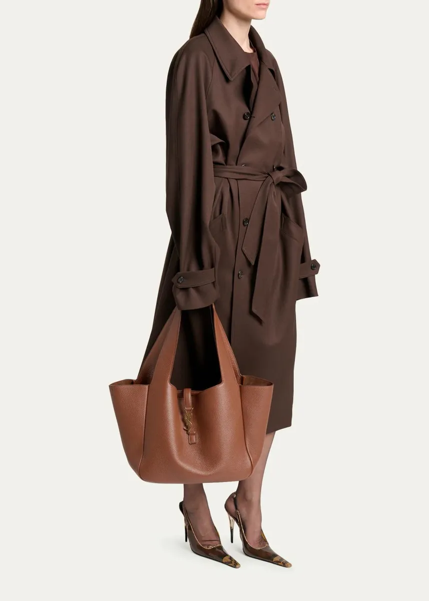 Saint Laurent Le 5 À 7 Bea YSL Tote Bag in Deer Leather | Thumbnail 9