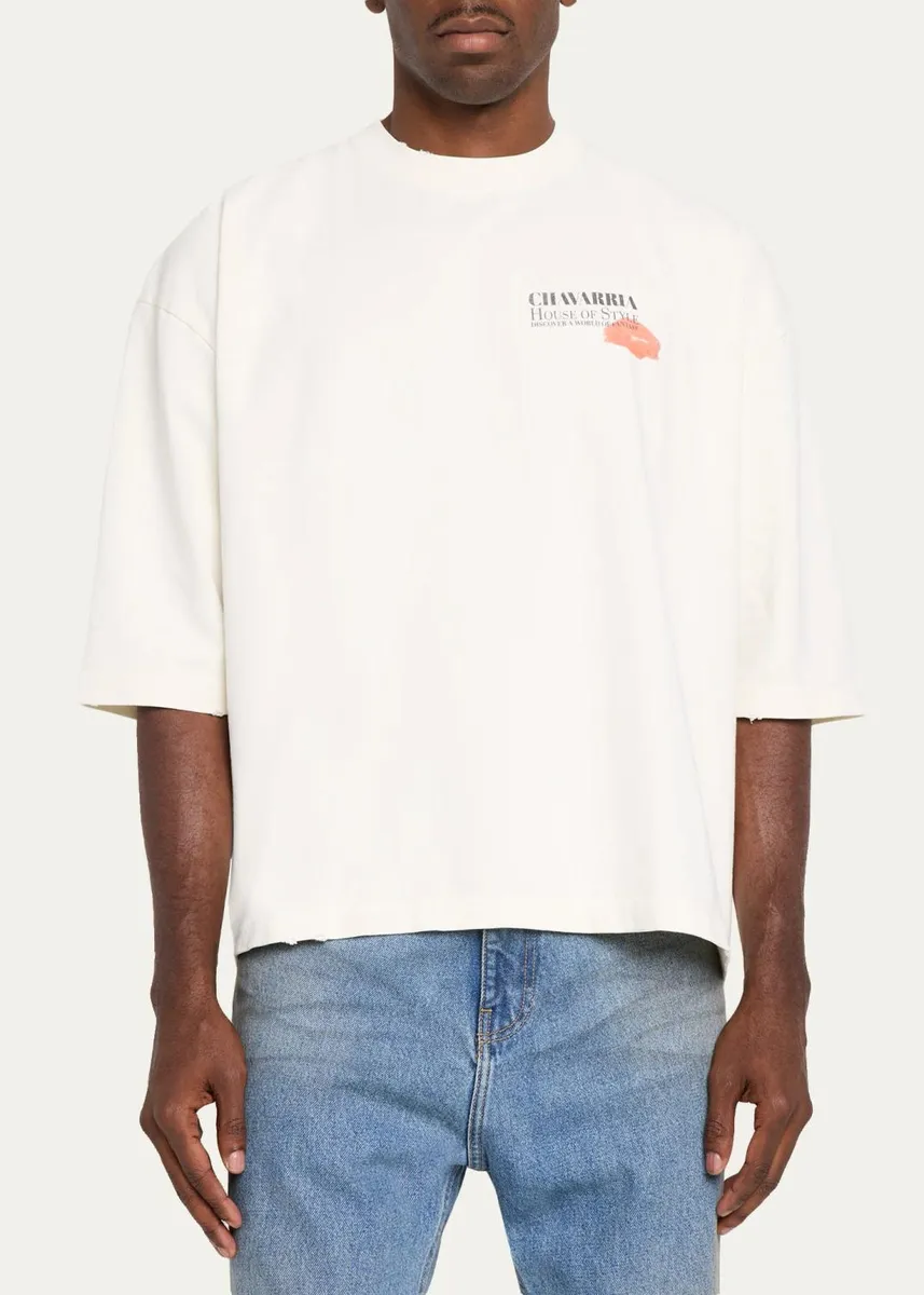 Willy Chavarria Men's House of Style Logo T-Shirt | Thumbnail 4 Willy Chavarria Men's House of Style Logo T-Shirt | Thumbnail 4