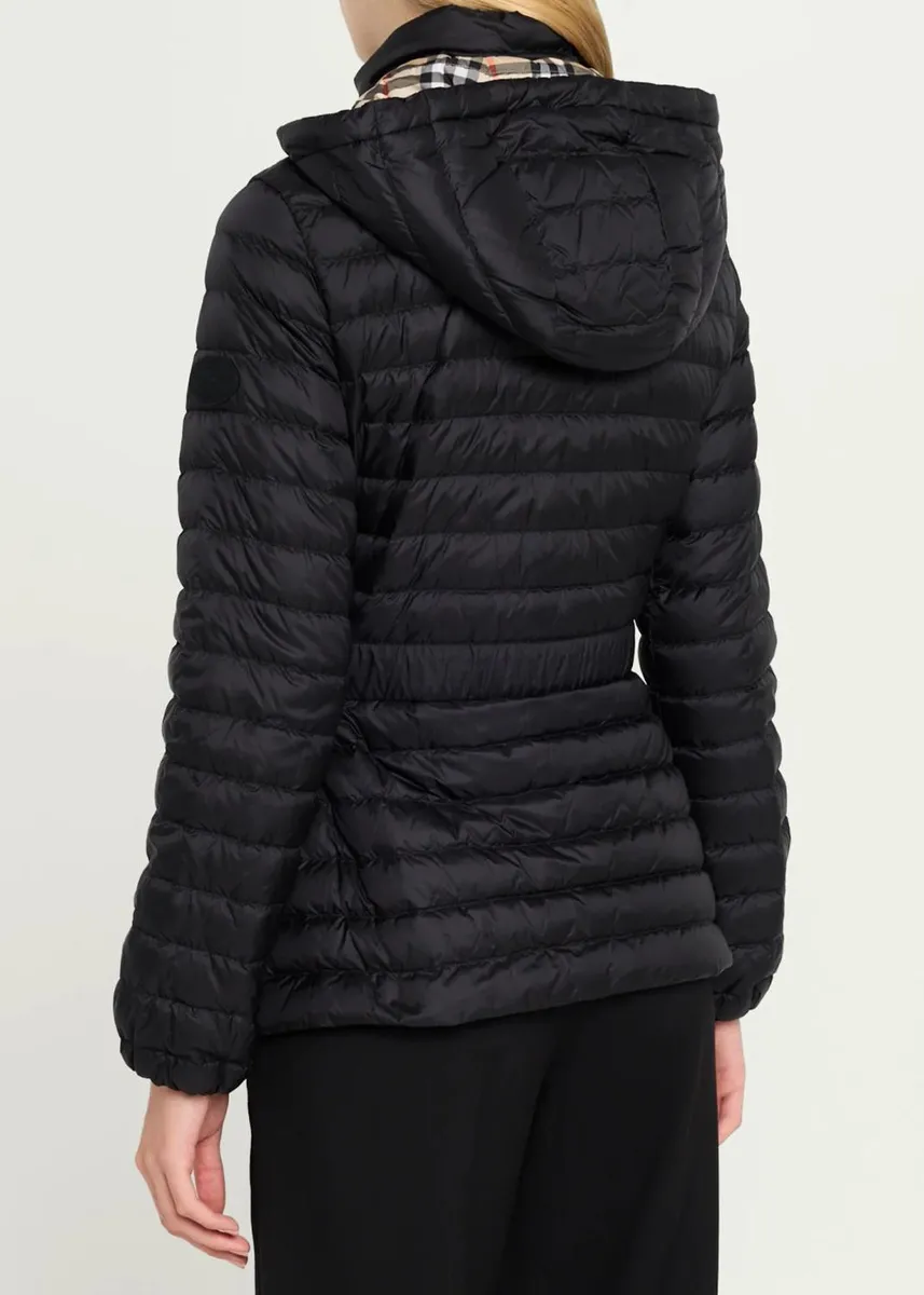 Burberry Amberley Belted Nylon Puffer Jacket with Detachable Collar | Thumbnail 3 Burberry Amberley Belted Nylon Puffer Jacket with Detachable Collar | Thumbnail 3