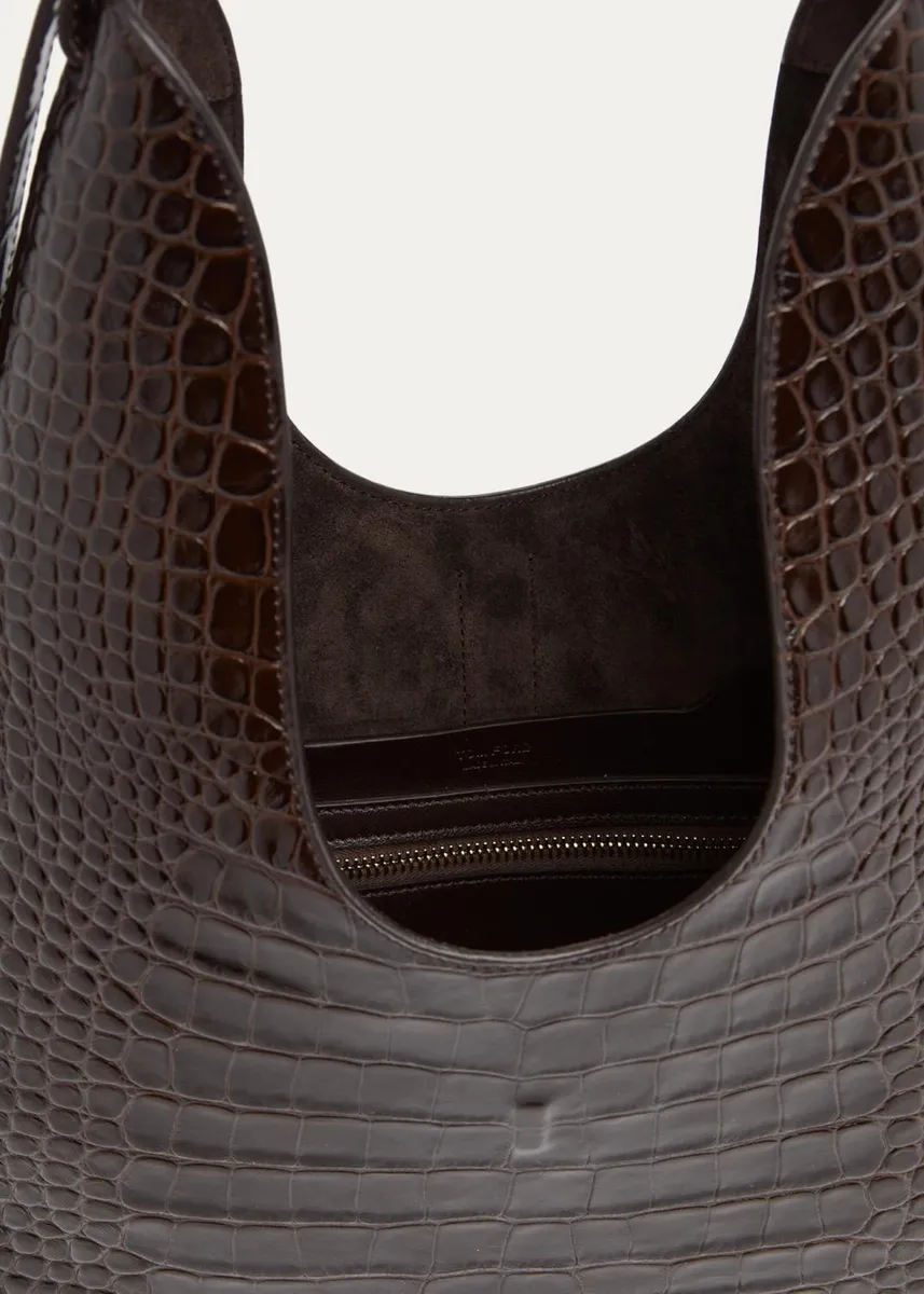 Tom Ford Kara Croc-Embossed Leather Hobo Bag | Thumbnail 4 Tom Ford Kara Croc-Embossed Leather Hobo Bag | Thumbnail 4