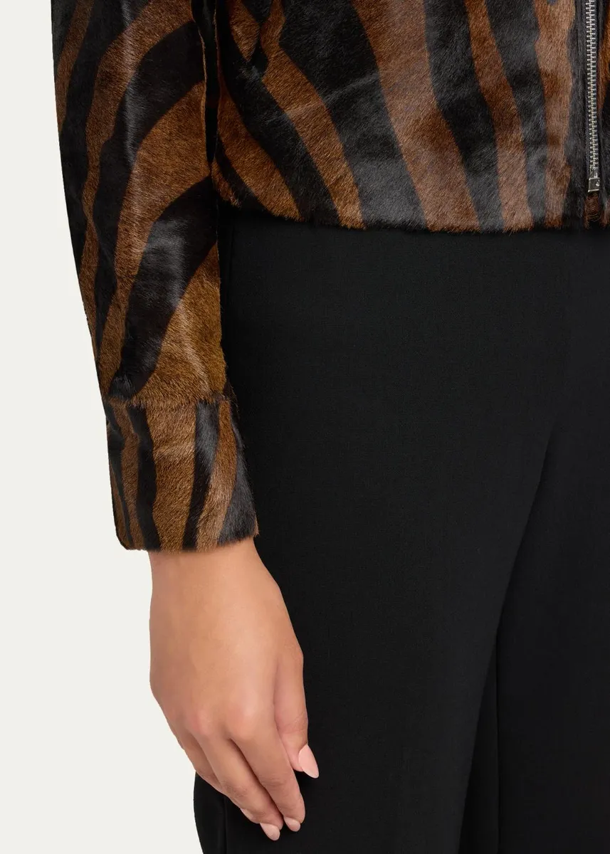 Simkhai Daria Zebra Calf Hair Jacket | Thumbnail 5