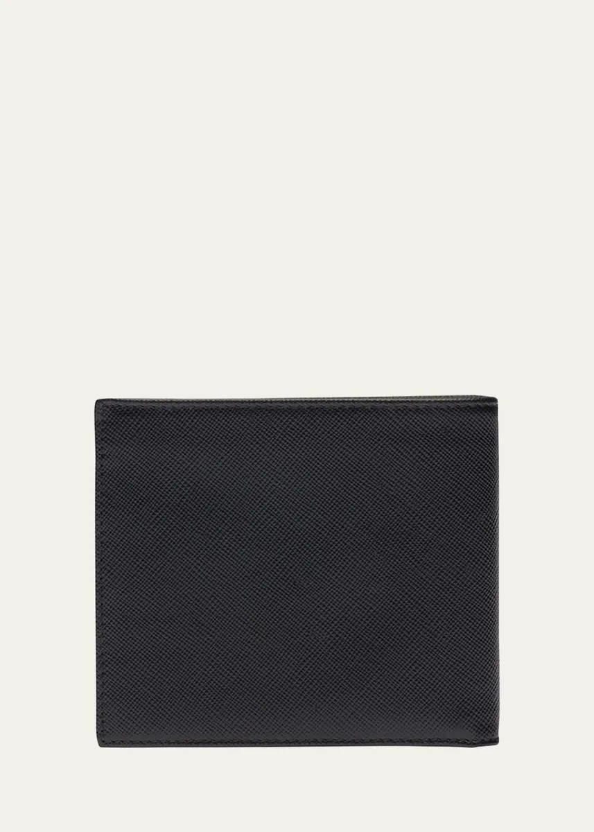 Prada Men's Saffiano Leather Bi-Fold Wallet | Thumbnail 3