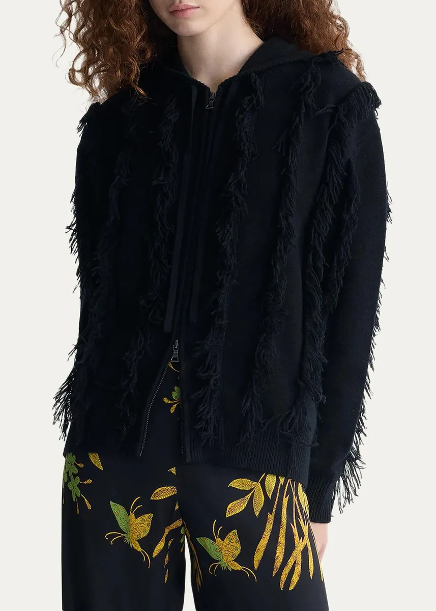 Diane von Furstenberg Maxime Hooded Fringe Sweater | Thumbnail 4 Diane von Furstenberg Maxime Hooded Fringe Sweater | Thumbnail 4