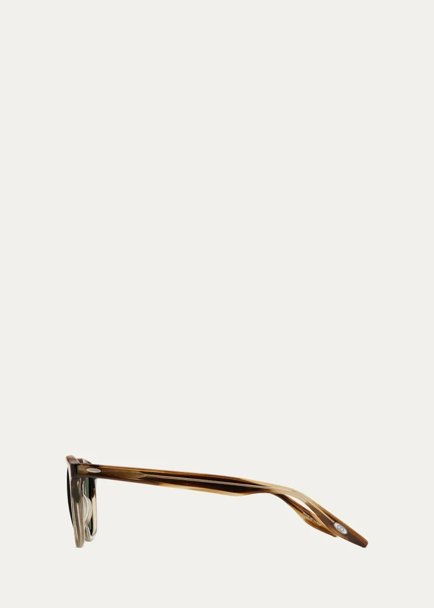 BARTON PERREIRA Men's Dino Acetate Keyhole-Bridge Square Sunglasses | Thumbnail 3 BARTON PERREIRA Men's Dino Acetate Keyhole-Bridge Square Sunglasses | Thumbnail 3