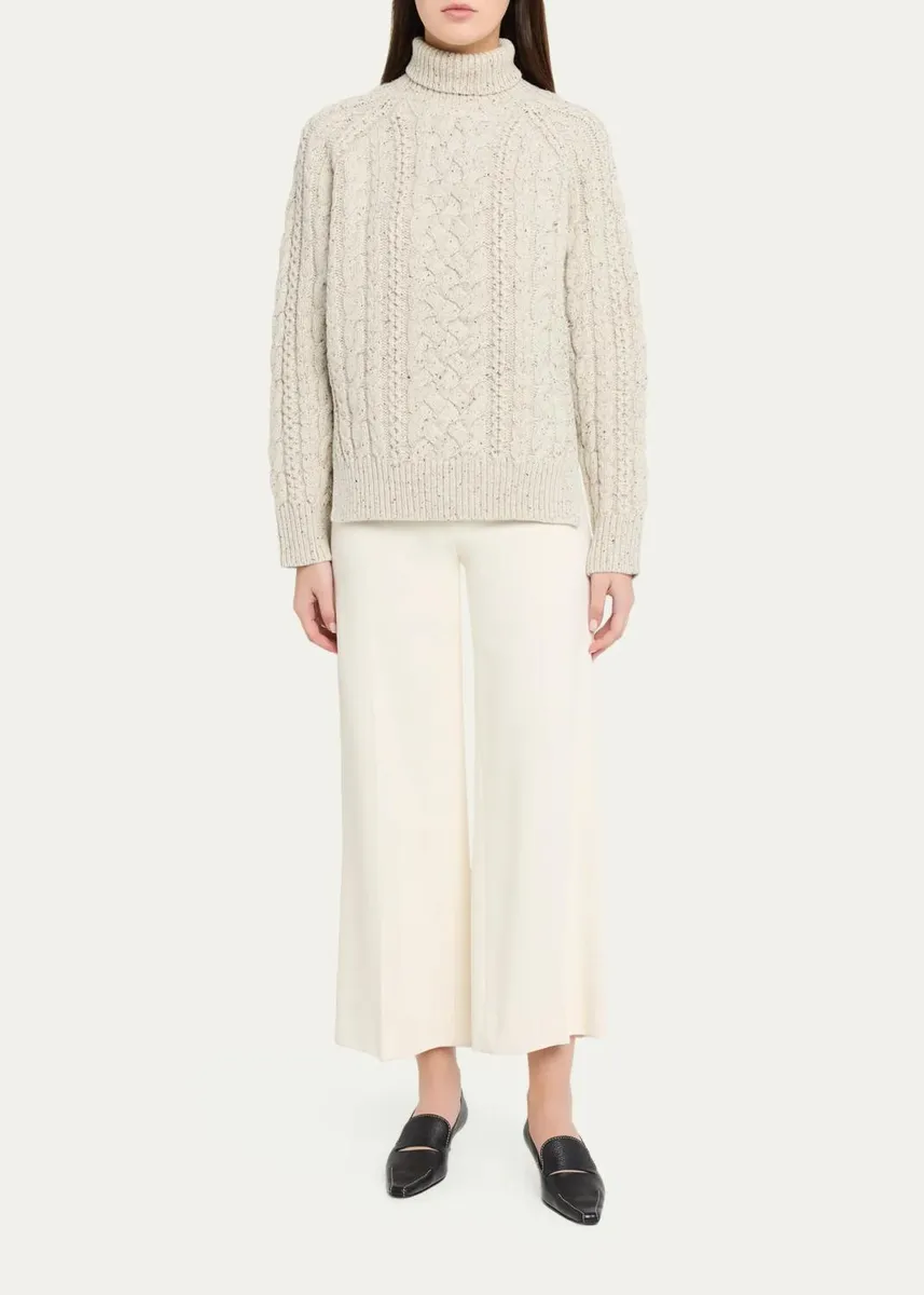 TOTEME Cable-Knit Turtleneck Sweater | Thumbnail 2 TOTEME Cable-Knit Turtleneck Sweater | Thumbnail 2