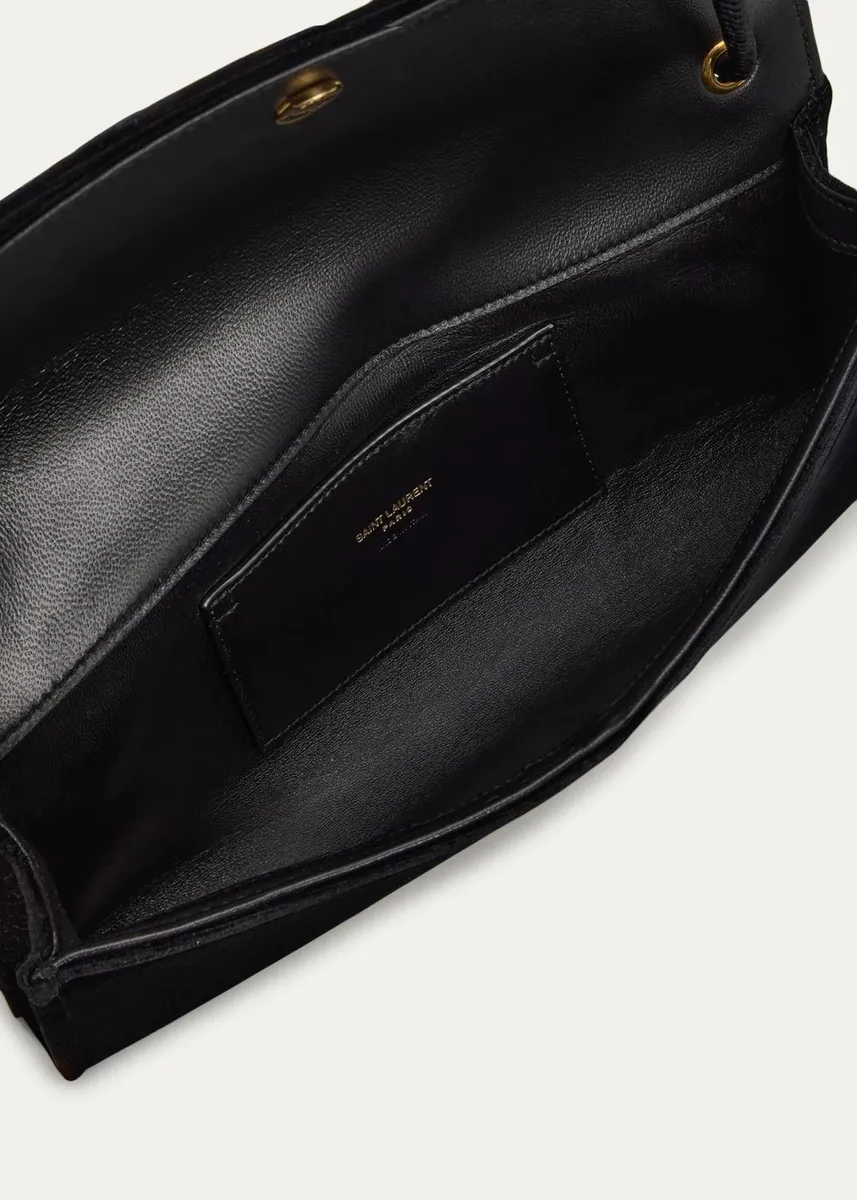 Saint Laurent Kate YSL Velvet Shoulder Bag | Thumbnail 4