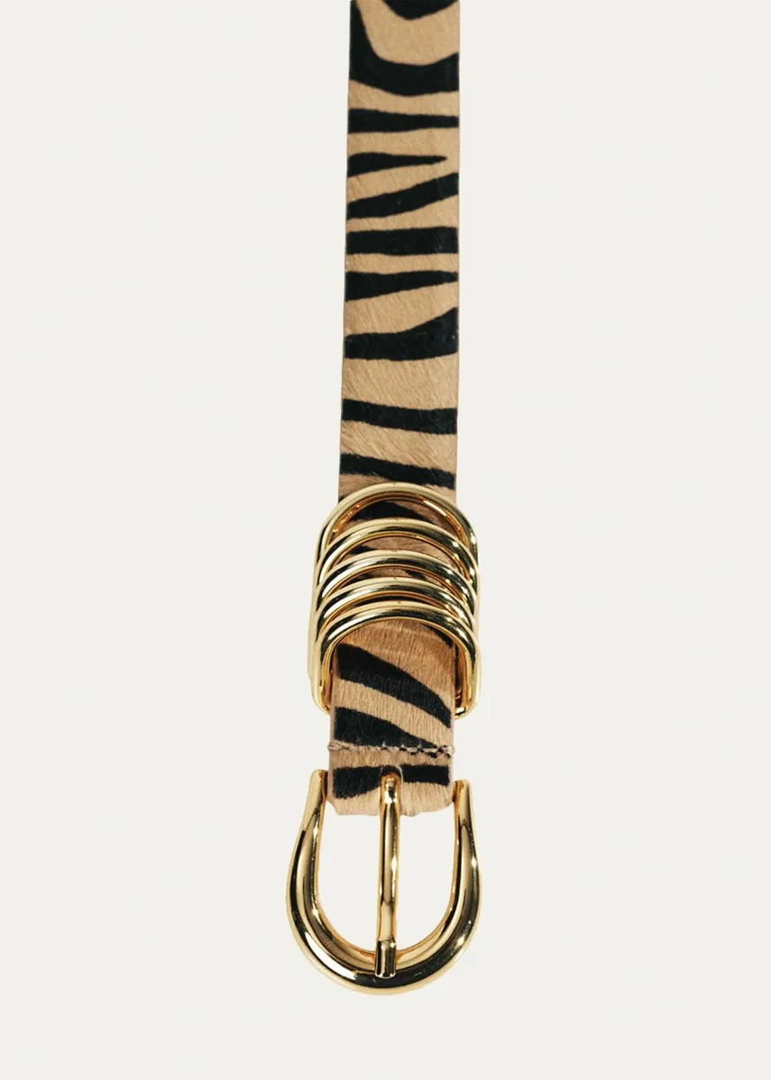 Déhanche Hollyhock Zebra-Print Calf Hair Belt | Thumbnail 5 Déhanche Hollyhock Zebra-Print Calf Hair Belt | Thumbnail 5