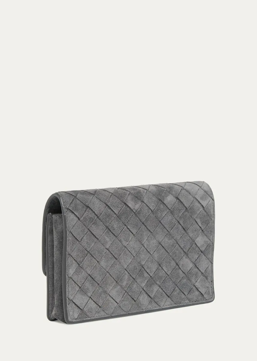 Bottega Veneta Andiamo Suede Wallet-On-Chain | Thumbnail 3 Bottega Veneta Andiamo Suede Wallet-On-Chain | Thumbnail 3