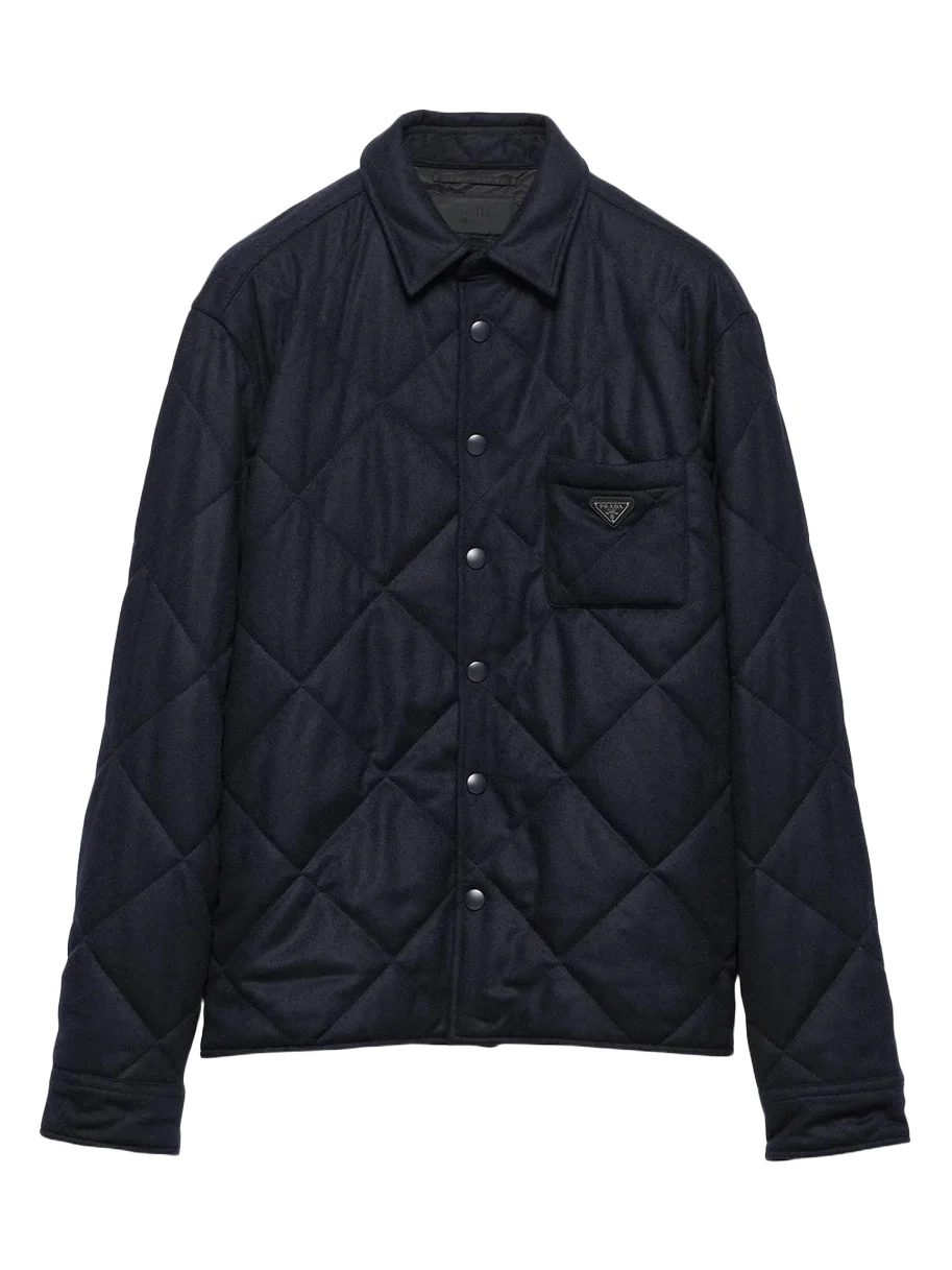 Prada Men's Padded Cashmere Overshirt