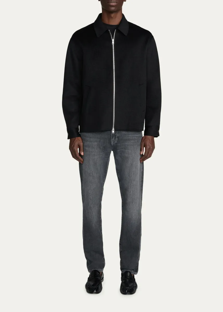 Frame Men's Double-Faced Wool Full-Zip Overshirt | Thumbnail 2 Frame Men's Double-Faced Wool Full-Zip Overshirt | Thumbnail 2