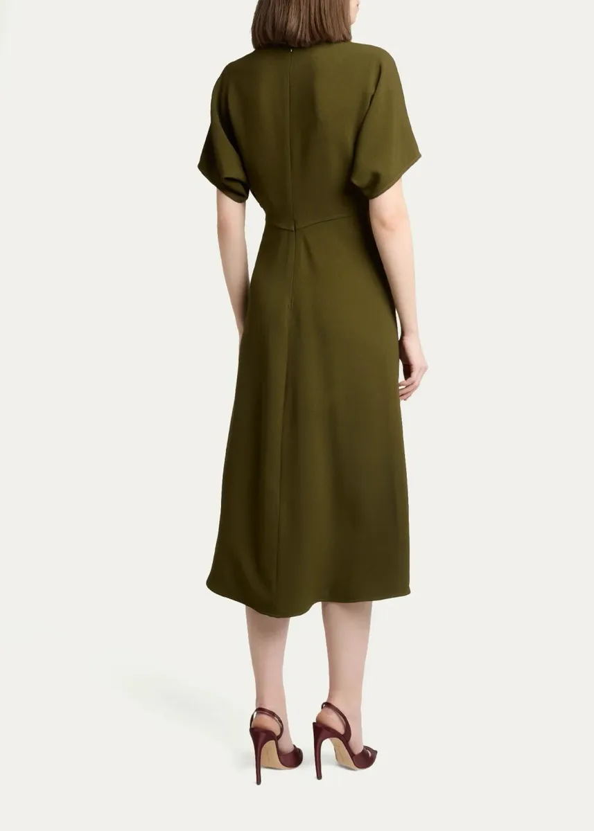 Victoria Beckham Eleanor A-Line Midi Dress | Thumbnail 3 Victoria Beckham Eleanor A-Line Midi Dress | Thumbnail 3