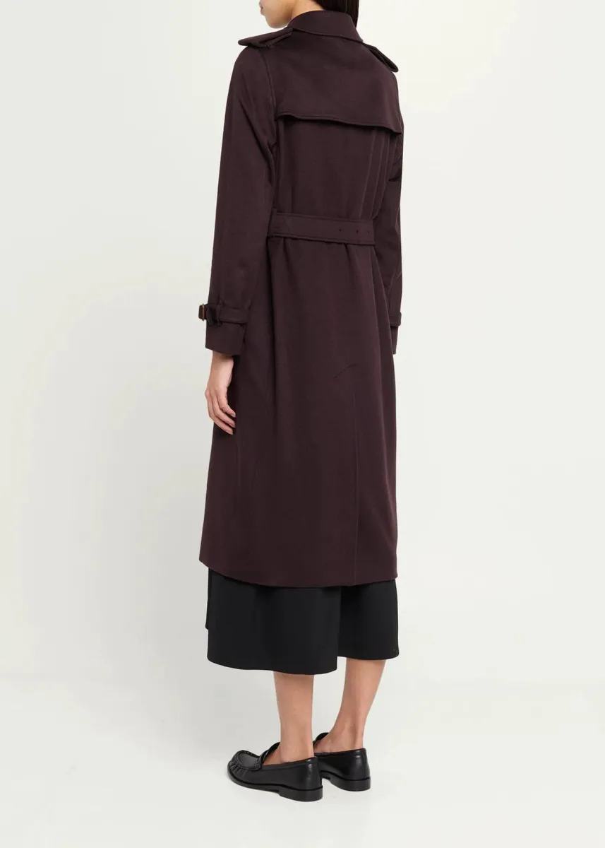 Burberry Kensington Double-Breasted Trench Coat in Brushed Cashmere | Thumbnail 3 Burberry Kensington Double-Breasted Trench Coat in Brushed Cashmere | Thumbnail 3