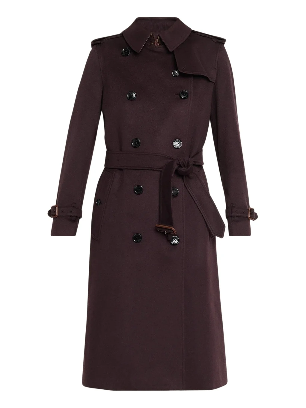 Kensington Double-Breasted Trench Coat in Brushed Cashmere Kensington Double-Breasted Trench Coat in Brushed Cashmere