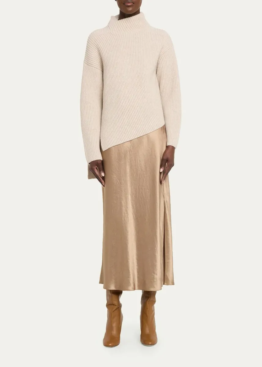 Vince Draped Rib-Knit Shawl Sweater | Thumbnail 2 Vince Draped Rib-Knit Shawl Sweater | Thumbnail 2
