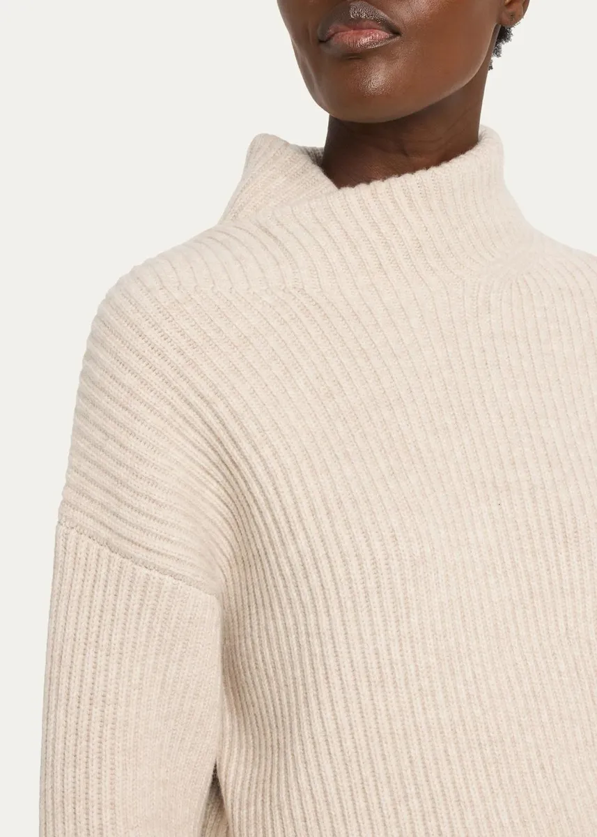Vince Draped Rib-Knit Shawl Sweater | Thumbnail 5 Vince Draped Rib-Knit Shawl Sweater | Thumbnail 5