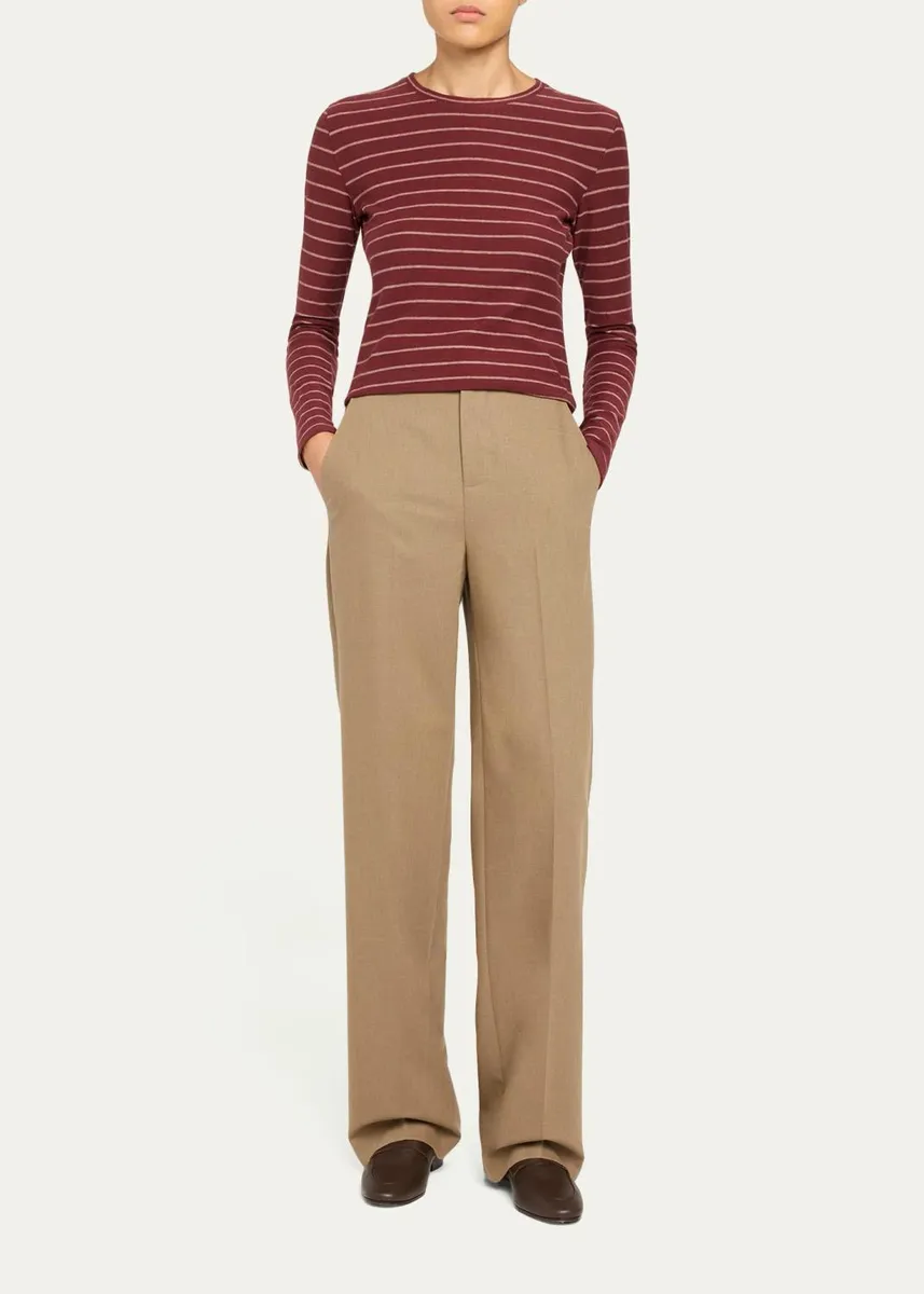 Vince Elsa High-Rise Straight-Leg Trousers | Thumbnail 2