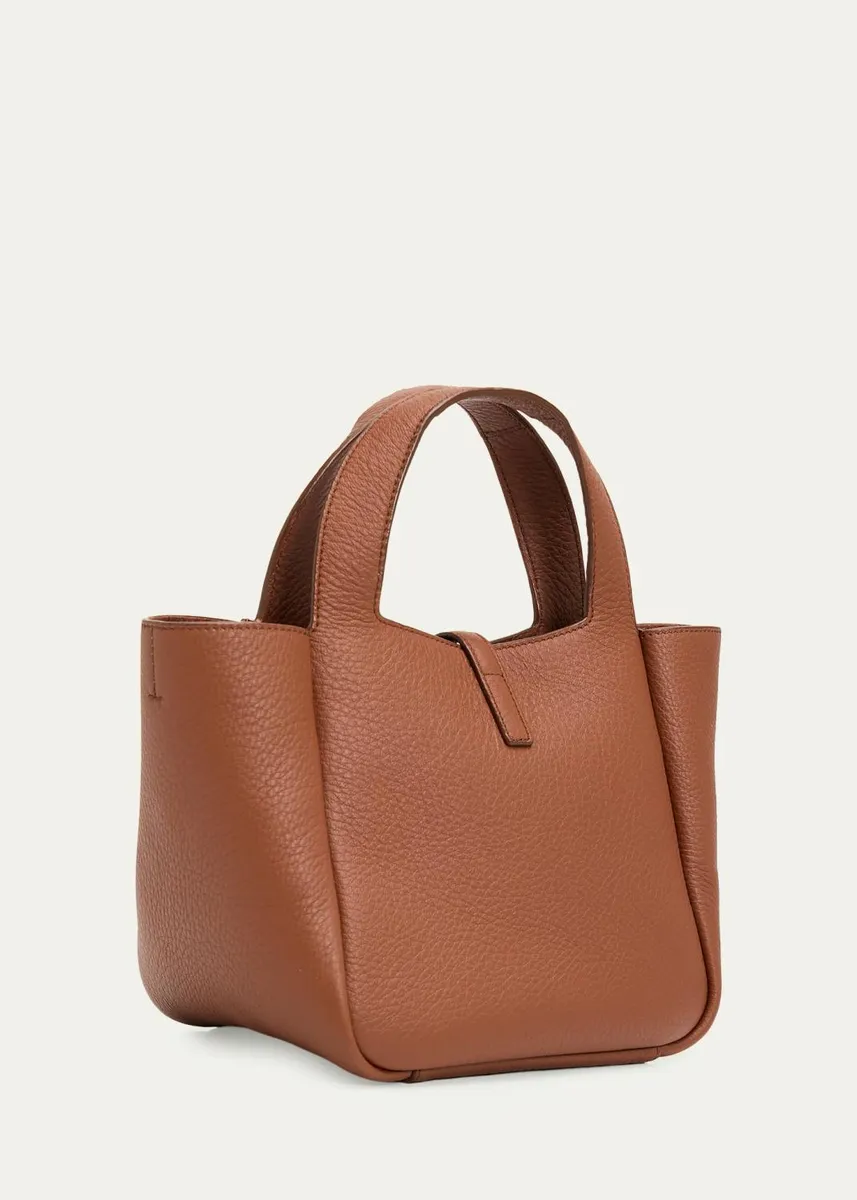 Saint Laurent Le 5 à 7 Bea Mini Tote Bag in Grained Leather | Thumbnail 3 Saint Laurent Le 5 à 7 Bea Mini Tote Bag in Grained Leather | Thumbnail 3