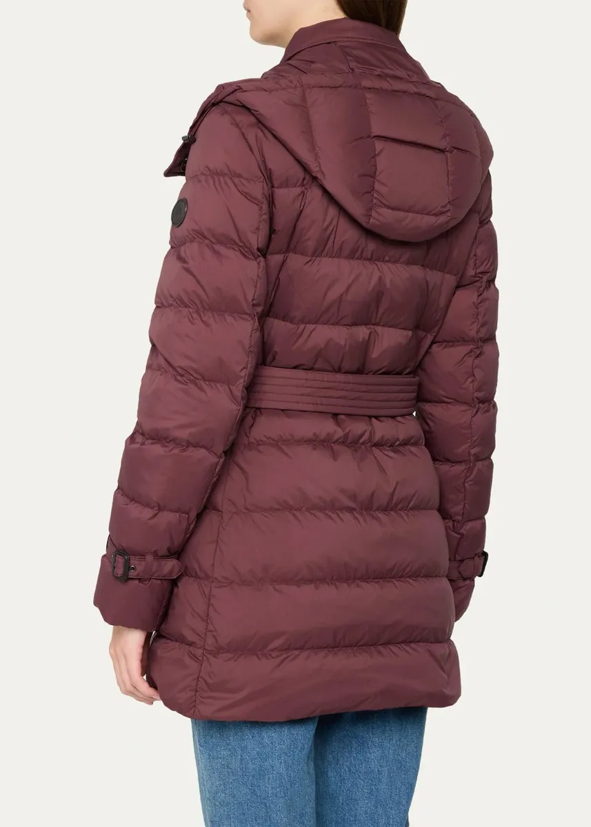 Burberry Audley Mid-Length Nylon Puffer Coat | Thumbnail 3 Burberry Audley Mid-Length Nylon Puffer Coat | Thumbnail 3