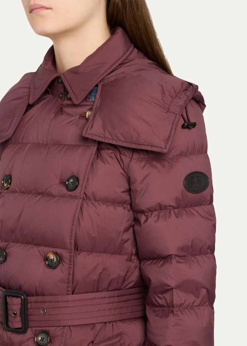 Burberry Audley Mid-Length Nylon Puffer Coat | Thumbnail 5 Burberry Audley Mid-Length Nylon Puffer Coat | Thumbnail 5